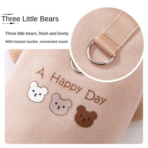 Otoño Invierno ropa para mascotas Simple tres pequeños osos diseño fino terciopelo cálido Teddy Bixiong sudadera lindo estilo de algodón para perros - Product Image 4