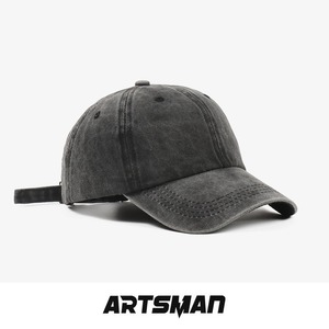 Retro Washed Denim Baseball Cap For Men Adjustable Smoky Gray Duckbill Hat Spring Autumn Cotton Breathable Sunshade - Product Image 4