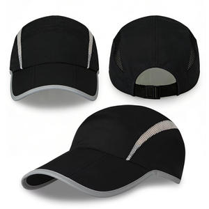 Wholesale Mesh Breathable Athletic <strong>Runners</strong> <strong>Hat</strong> Custom Foldable Men <strong>Women</strong> Sports Caps With Reflective Stripe - Product Image 2