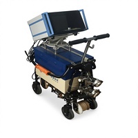 Nouveau détecteur de défauts numérique multicanal FDS FCGT-7B à poussée manuelle sur rail, affichage A/B-scan, positionnement GPS, haute luminosité EL pour voies ferrées