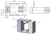 Sensor de fuerza de alta precisión de aleación de aluminio SWJ SP9 2026 de 24 kg, IP66, para maquinaria de embalaje y equipos dosificadores, celda de carga de punto único