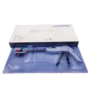 Instrumento Veterinario OSCAT, <span class=keywords><strong>Grapadora</strong></span> Quirúrgica Desechable con Cuchilla Curva para Cirugía del Tracto Digestivo Animal, Cierre Quirúrgico, Clínica Veterinaria - Product Image 2