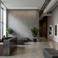 Panneau mural en pierre flexible à texture naturelle, feuille de placage en pierre souple travertin, panneau intérieur artificiel pour la décoration murale