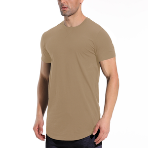 <span class=keywords><strong>HAGO</strong></span> Hombres Casual Suelto 100% Algodón 280gsm Cuello redondo Camiseta de manga corta con hombro caído y ajuste cuadrado de gran tamaño - Product Image 2