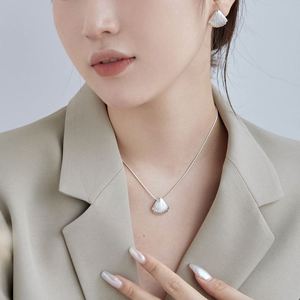 Dylam Stylish <b>Fine</b> Jewelry Women Hypoallergenic S925 Silver Rhodium 18K Gold Plated Texture Ocean Shell <b>Stud</b> <b>Earrings</b> - Product Image 6