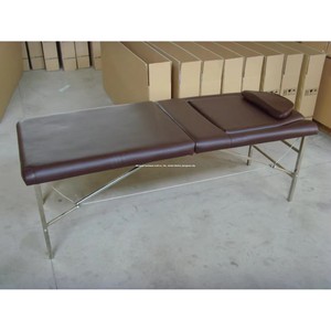 Table de massage moderne en métal, portable et pliable, avec tête de lit relevable pour les soins du visage et les extensions de cils - Product Image 3