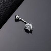 Piercing de nombril Freya en acier inoxydable, bijoux sexy pour femmes, anneaux de nombril de haute qualité en forme de fleur, bijoux de piercing corporel