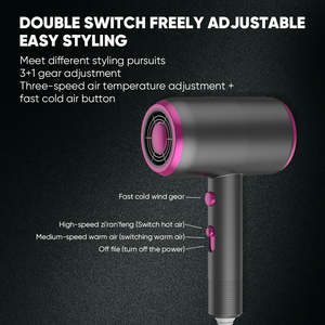 Secador de Pelo Profesional de Alta Velocidad de 800W, Secador de Pelo Eléctrico Popular para Salón de Belleza, con Fuente de Alimentación Eléctrica para Hoteles y Viajes - Product Image 4