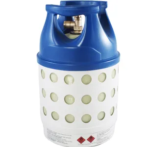 Refillable 7.5kg composite lpg cylinder light weight Anti rust