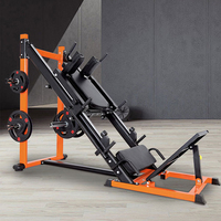 Équipement de gym multifonctionnel 45 °   Machine de musculation réglable pour presse à jambes, hack squat, soulevé de mollets et exercices des membres inférieurs