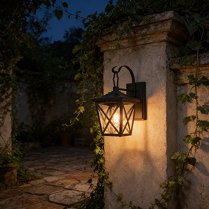 โคมไฟติดผนังภายนอกสไตล์อินดัสเทรียลสีดำ ขั้วหลอด E27 โคมไฟระเบียงไฟฟ้า กันน้ำ ติดผนังสำหรับสวน - Product Image 6