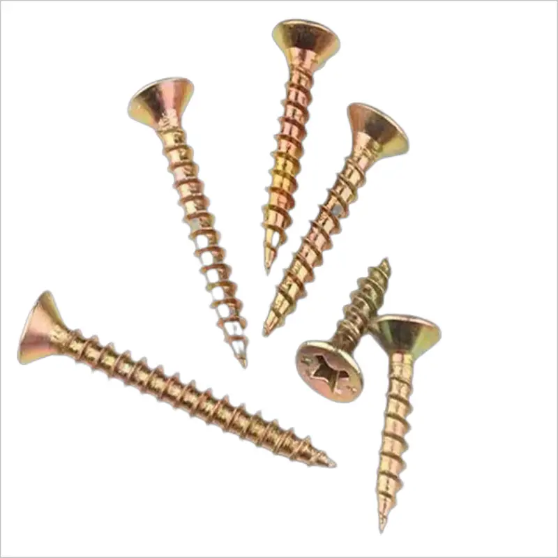 wholesale M8*100 DIN571 304, 402 Stainless Steel carbon steel blue zinc plated hex Flat head Self Tapping wood screws/