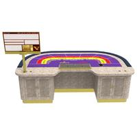 Table de cartes de poker numérique en feutre vert de luxe YH Tables de jeu Pro Marble Casino Baccarat Table Punto Banco