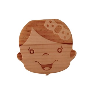 Baby Teeth <b>Box</b> Wooden Tooth Storage Collection <b>Box</b> For Infants And Toddlers Souvenir <b>Keepsake</b> - Product Image 4