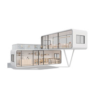 Module de bureau extérieur personnalisé, maison conteneur préfabriquée, maisonnette Apple, panneau sandwich, design moderne, installation rapide pour centre commercial et hôtel