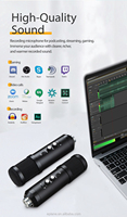 Nouveau design microphone de jeu USB microphone à condensateur USB microphone à condensateur de bureau USB