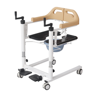 Chaise de transfert manuelle multifonctionnelle pour patient, capacité de charge de 150 kg, fauteuil roulant portable pour personnes âgées et handicapées