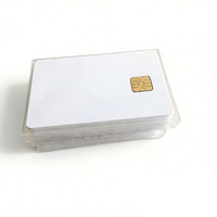 Tarjeta IC con Chip ISO 7816 Blanca AT24C02 24C16 AT24C64 24C128 24C256 24C512, Memoria EEPROM de 2K 16K 64K 128K, 13.56mhz para Control de Acceso
