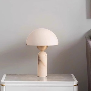 Lampe de table moderne en marbre E27 Led 220V, commande par interrupteur, pour chambre à coucher, salon, éclairage décoratif - Product Image 1