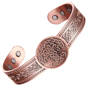 Modern Design Pure <b>Copper</b> Magnetic <b>Bracelet</b> Health Cuff <b>Bracelet</b> High Quality Pure <b>Copper</b> Energy <b>Bracelets</b> Gift for Best Friend - Product Image 1
