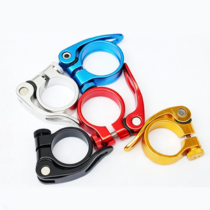 Collier de selle en aluminium bleu chromé <span class=keywords><strong>pour</strong></span> VTT, idéal <span class=keywords><strong>pour</strong></span> palans à chaîne électriques - Vente en gros - Product Image 2