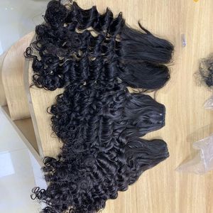 Extensión de cabello humano Natural de Pixie rizado, productos de alta calidad, vietnamita, doble estiramiento, Remy, sin enredos, sin caída - Product Image 6