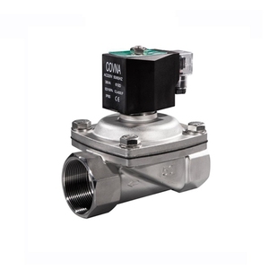 Válvula solenoide de aço inoxidável, válvula solenóide de aço inoxidável cf8m de 2 vias de 1/2 polegadas e 2 vias