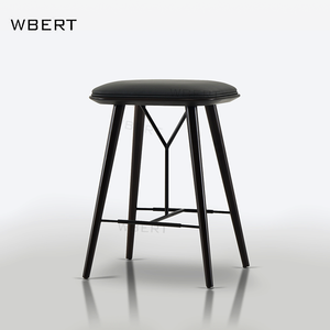 Wbert เก้าอี้ห้องนั่งเล่นทำจากเส้นใยละเอียดพิเศษสไตล์อิตาลีเก้าอี้สีเทาเฟอร์นิเจอร์ไม้ - Product Image 5