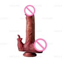 Gros gode télécommandé sans fil en silicone réaliste sextoy vibromasseur de poussée langue léchant vibromasseur gode sextoy pour femmes