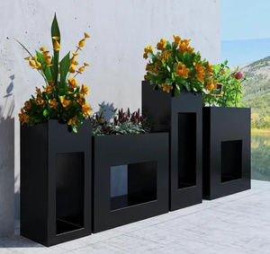 Maceta Moderna Nórdica Grande <span class=keywords><strong>para</strong></span> Interiores, Jardinera Rectangular Creativa <span class=keywords><strong>de</strong></span> Aluminio <span class=keywords><strong>para</strong></span> Plantas Verdes, <span class=keywords><strong>para</strong></span> Hogar y Jardín - Product Image 2