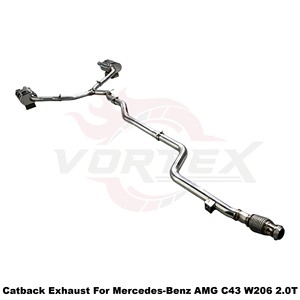 Vortex High-Velocity Stainless Steel <b>Exhaust</b> System Engine Power Upgrade For Mercedes-Benz AMG W206 C43 2.0T - Product Image 5