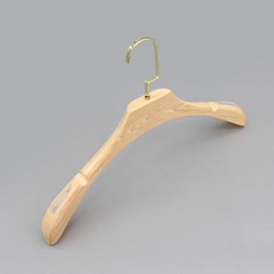 Bán Buôn Sang Trọng Chống-Trượt Gỗ Áo Tổ Chức Hàng May Mặc Giá Biểu Tượng Tùy Chỉnh Nhựa Quần Áo Móc Áo Cho Tủ Quần Áo Hot Bán - Product Image 5