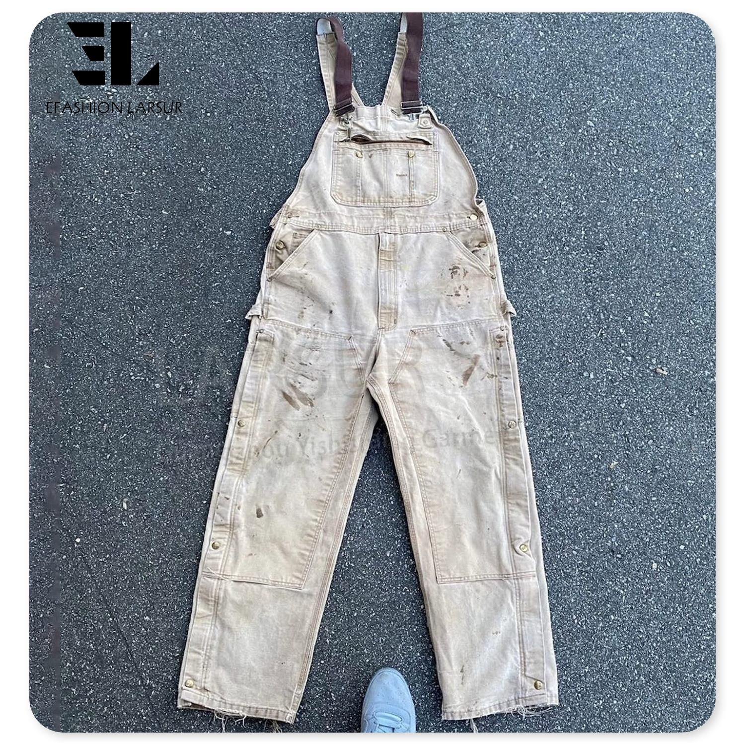 2025 New Design Denim Jumpsuit for Men High Quality Casual Overalls