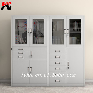 Thiết kế hiện đại glass cửa tủ hồ sơ văn phòng tủ xuống 5 ngăn kéo vật liệu kim loại tủ - Product Image 6