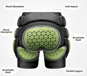 Shorts de protection des hanches en EVA absorbant les chocs, rembourrés, anti-chute, coussin anti-impact pour le ski, le snowboard, le patinage sur glace, les sports de plein air - Product Image 3