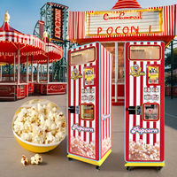 Distributeur Automatique de Popcorn Populaire OEM/ODM, Neuf, Entièrement Automatique, Paiement par Pièces, Billets et Cartes de Crédit, Facile à Utiliser en Libre-Service, Direct Usine