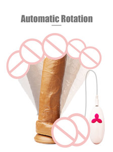 Искусственный реалистичный пенис большой мягкий пластиковый вибратор вращение для женщин взрослые секс-игрушки фаллоимитатор вибратор - Product Image 2
