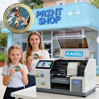 Máquina de Impresión UV Inteligente con IA de un Solo Clic para Negocios Minoristas Automatizados, Impresora de Tarjetas de PVC y Acrílico para Souvenirs y Credenciales A4