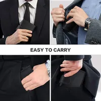 Dompet logam kulit asli pria wanita, dompet kulit sapi minimalis, dompet logam, kulit asli, penahan kartu kredit aluminium, dompet untuk pria wanita