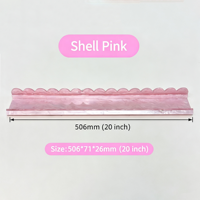 Supports de tuiles de mahjong en acrylique imitation nacre, organisateur avec barre de poussée intégrée, accessoires de mahjong pour jeu de société en intérieur
