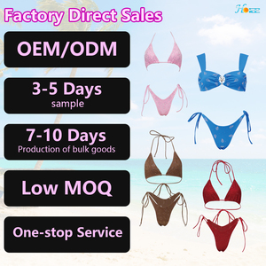B227 Sexy Set Bikini Micro con Stampa Leopardata, Top Triangolare Estremamente Sottile e Perizoma, Costume da Bagno per Pole Dance Esotico - Product Image 4
