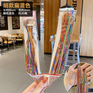 2023 couleur corde fête faits saillants Extensions de cheveux tressés cheveux strie synthétique postiches Dreadlocks cheveux accessoires - Product Image 4