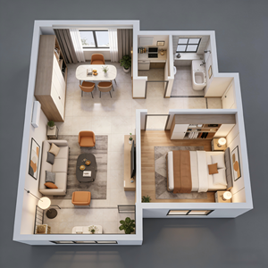 SIXWGH Kit de Sistema Inteligente para Toda la Casa, Una Habitación y Sala de Estar, Iluminación, Cortinas Motorizadas, Alarma de Seguridad, Control Remoto por Voz y Aplicación - Product Image 1