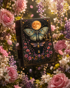 Wholesale Vintage Luna Moth Grimoire Imitation Leather Journal <b>Diary</b> <b>Notebook</b> Lock Hardcover Deckle Edge Paper for Writing - Product Image 3