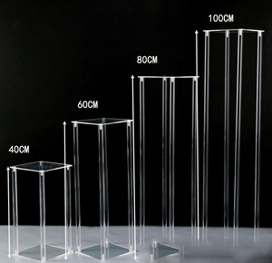 Base de Acrílico para Flores, Decoración de Mesa Principal para Bodas, Centro de Mesa de Acrílico para Bodas - Product Image 1
