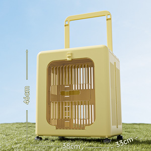 Valise de voyage pliable pour animaux de compagnie, grande capacité, facile à transporter, avec ventilation et fonctions anti-stress - Product Image 3