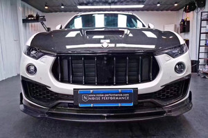 ZNDR Nuevo Kit de Carrocería Ancha de Fibra de Carbono Estilo M para SUV Levante 2019 con Labio Delantero Atornillable, Difusor Trasero y Faldones Laterales - Product Image 5