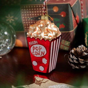 Seau à pop-corn <span class=keywords><strong>en</strong></span> <span class=keywords><strong>verre</strong></span> <span class=keywords><strong>soufflé</strong></span> à la main Ornement <span class=keywords><strong>de</strong></span> <span class=keywords><strong>Noël</strong></span>: Artisanat artisanal <span class=keywords><strong>en</strong></span> <span class=keywords><strong>verre</strong></span>, ajoutez un charme fantaisiste à votre arbre <span class=keywords><strong>de</strong></span> vacances - Product Image 3