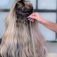Raw Keratin itip extensión de Cabello 100% Remy extensión de cabello natural humano doble dibujado Vietnam i tip extensiones de cabello al por mayor