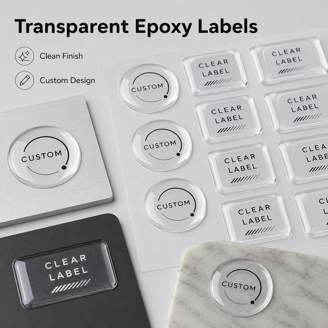 Custom Dome Stickers 3D Raised Epoxy Decal Waterproof Durable Adhesive Logo Resin Labels for Branding & Equipment